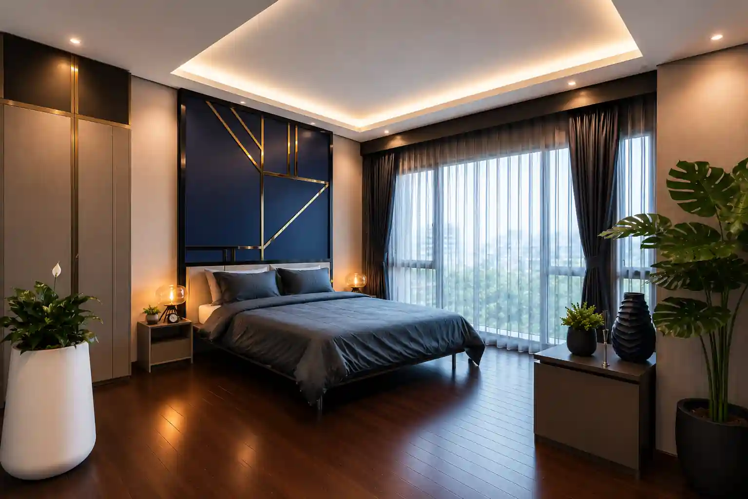 Ide Desain Interior Kamar Tidur Mewah oleh Bonito Designs